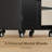 23.6" Rolling Kitchen Cart with Wood Top, Storage Cabinet, Drawer and Open Shelves-1617686797
