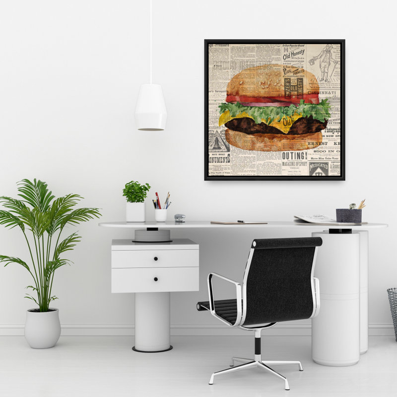 «Cheeseburger tout habillé de style rétro»