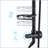 Wall Mounted Rain Shower System with Handheld