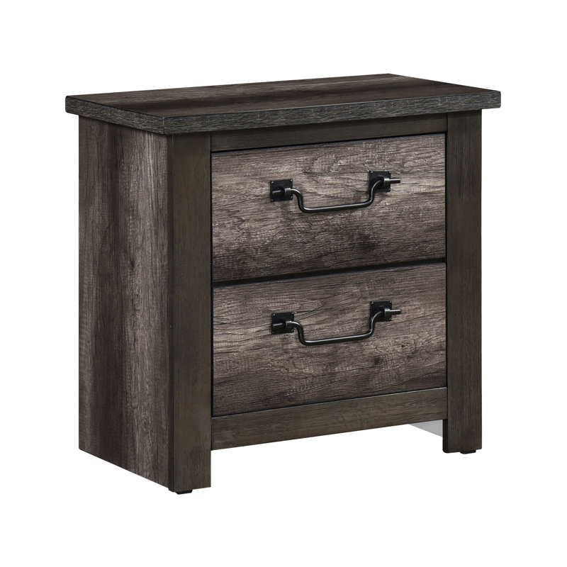 Table de chevet 2 pour chambre à coucher en gris - qualité de fabrication