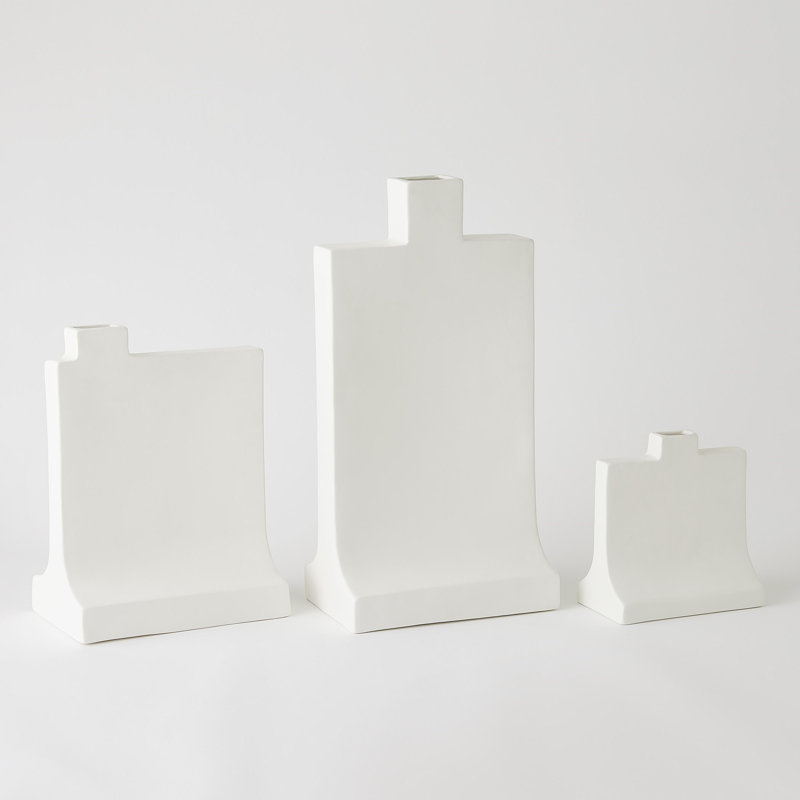 Icon Vase-Matte White-Med