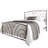 Essex Queen Metal Bed-208626509-208626508