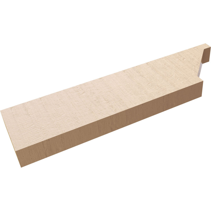 Burlington Woodgrain TimberThane Ra partier queue, brun clair apprêté, H 6 po x l 24 po x P 2 po