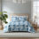 Tommy Bahama Legacy Palms Cotton Reversible Blue Comforter Set