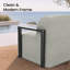Canapé d'angle modulaire moderne en aluminium à structure ouverte, grand format, 4 pièces, avec coussins Sunbrella-1612048306