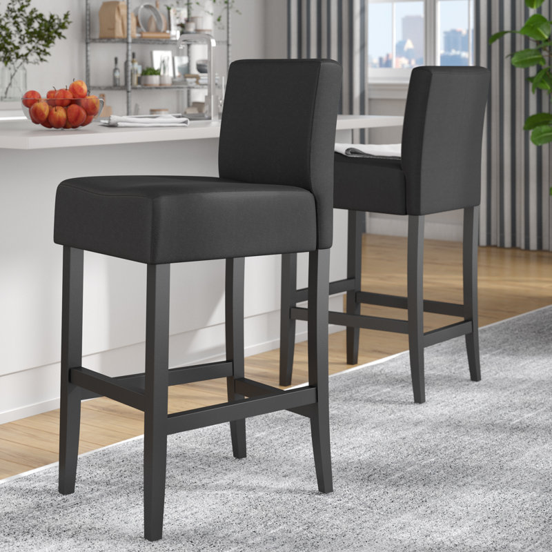 Ingleside Upholstered Counter Stool, Bar Stool (29" Seat Height), Brown
