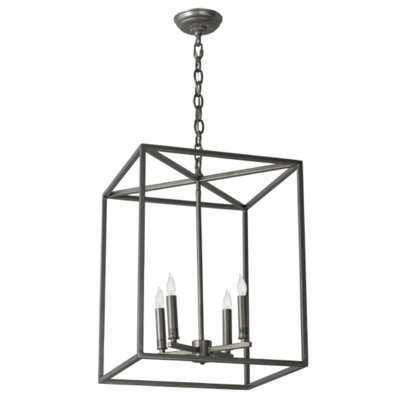 Aubri 4 - Light Dimmable Square / Rectangle Chandelier