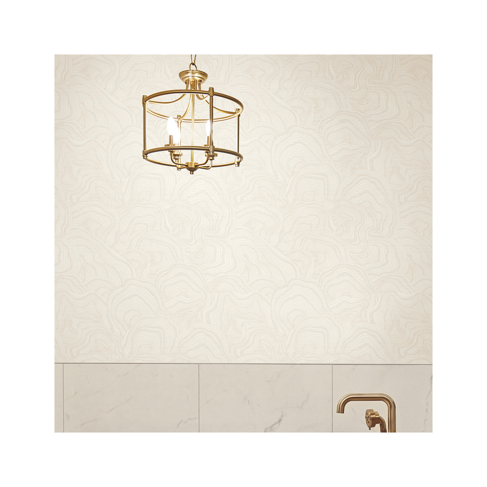 Nessa Abstract Wallpaper, White