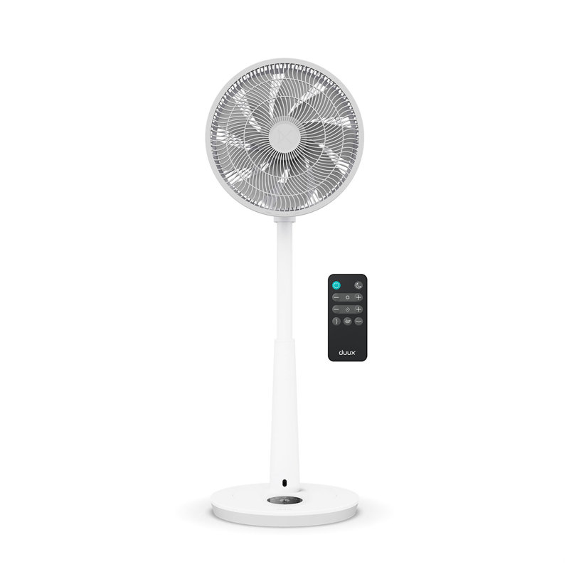 Whisper Fan 3 Standing Fan with 26 Speeds, Quiet Fan with Sleep Mode & Timer, White