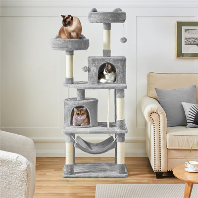 Tour pour chat multi-niveaux avec 2 condos