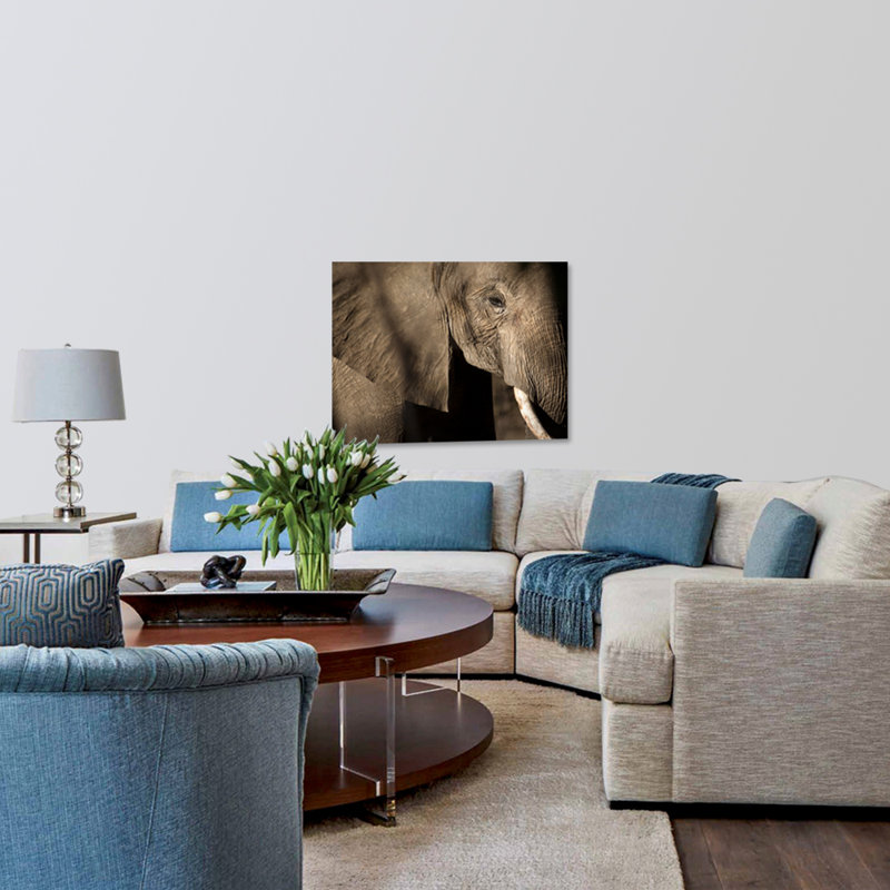 Great Elephant Print, 16" H x 20" W x 1.5" D, Acrylic
