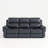 Modern Sofa Breathable Fabric Power Reclining Sofa With Drop Down Table,USB Button And Wireless Charger-541750374