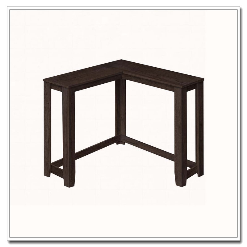 Accent Table, Console, Entryway, Narrow, Corner, Living Room, Bedroom, Brown Laminate, Contemporary, Modern, Espresso