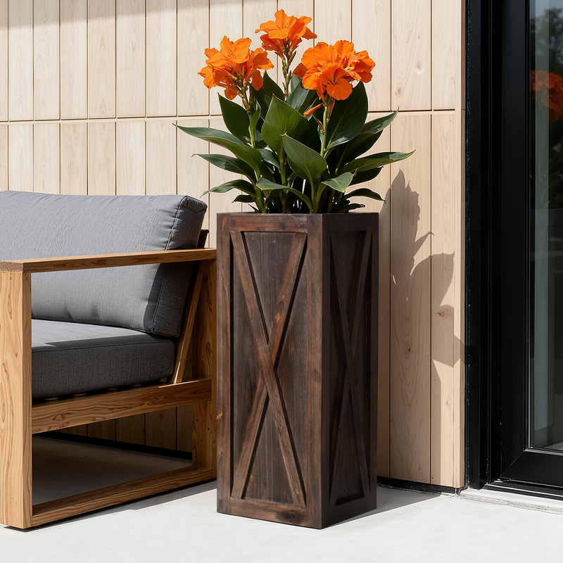 Cookson 24''H Fir Wood Planter Box