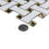 Metro Dog Bone Basketweave 0.92 In. X 2.26 In. Porcelain Basketweave Mosaic Wall Tile