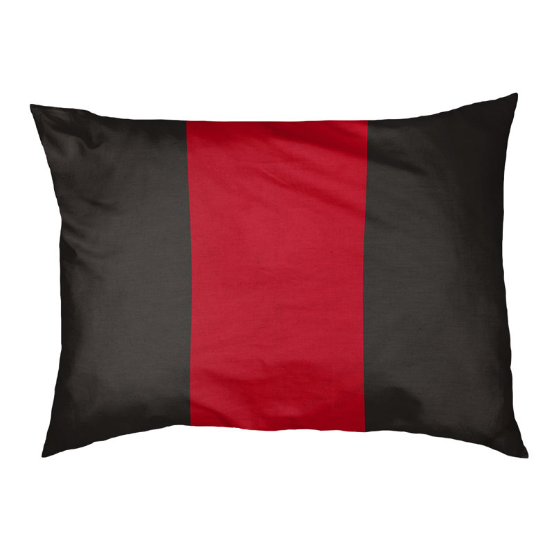 Coussin pour chien hockey Las Vegas, Moyen (H 14 po x l 40 po x P 30 po), Noir enrichi / rouge