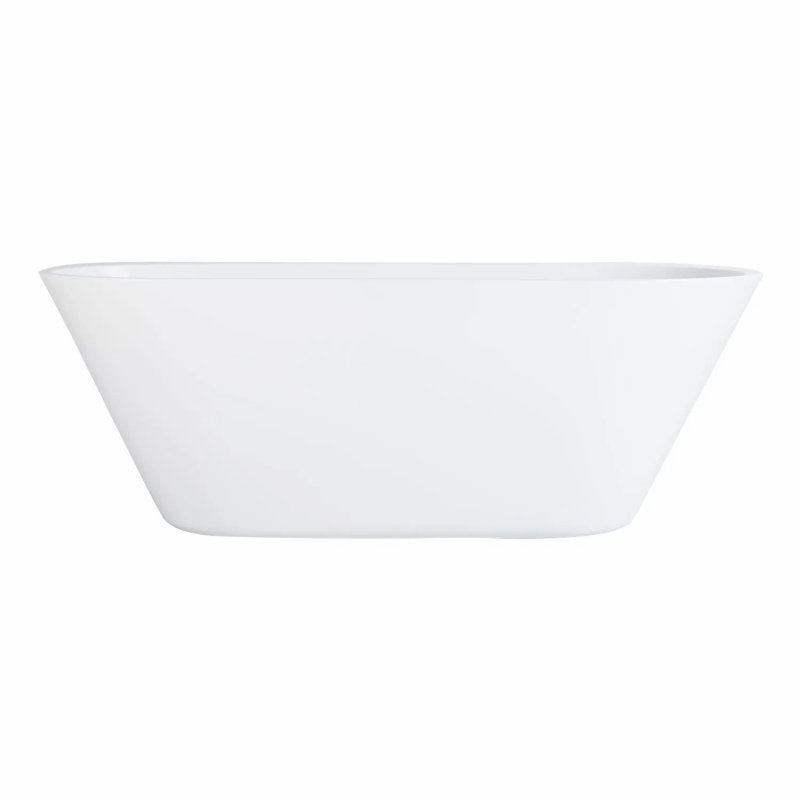 70" Danae Acrylic Freestanding Soaking Bathtub, White