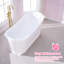 Baignoire de trempage autoportante en acrylique avec drain et trop-plein de 66 po, 68 gallons