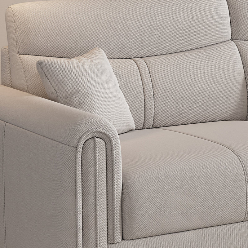 Canapé à ligne droite moderne et simple de style américain, H 34,64 po x l 126 po x P 35,43 po, 4