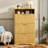 54.4" Tall Narrow 3-Flip Drawer Entryway Shoe Cabinet with Open Top Shelf, Hidden Tilt-Out Shoe Storage Organizer-129659035