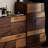 Dark-brown+Brown Solid Wood Accent Cabinet