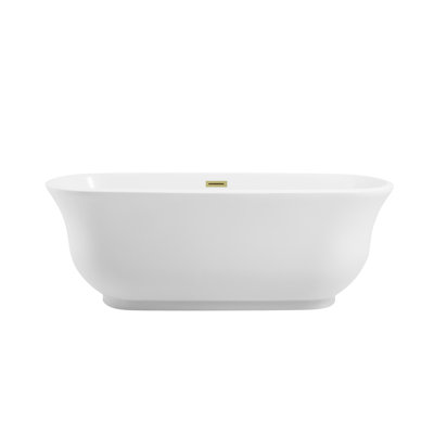 Chaylynn 67'' x 31'' Soaking Acrylic Bathtub