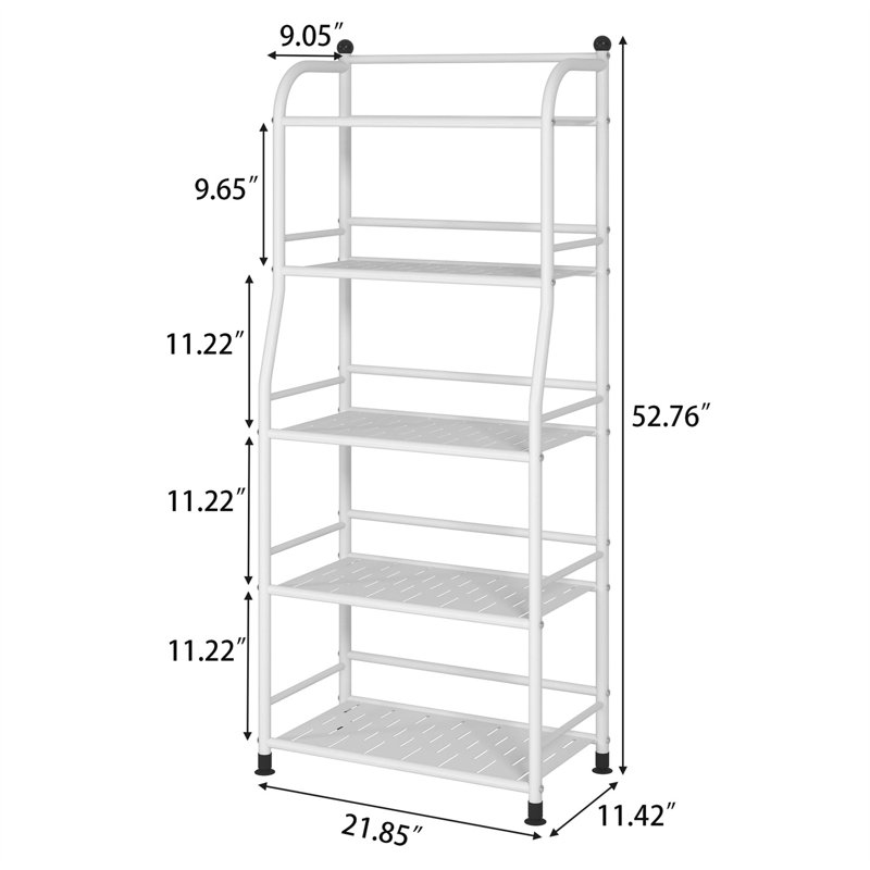 Ernad Metal Standard Baker's Rack, White