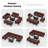 Anevaeh 8-Person Outdoor Patio All-Aluminum Sectional Conversation Set with Fire Pit Table and Cushions-1131677166-1093982556