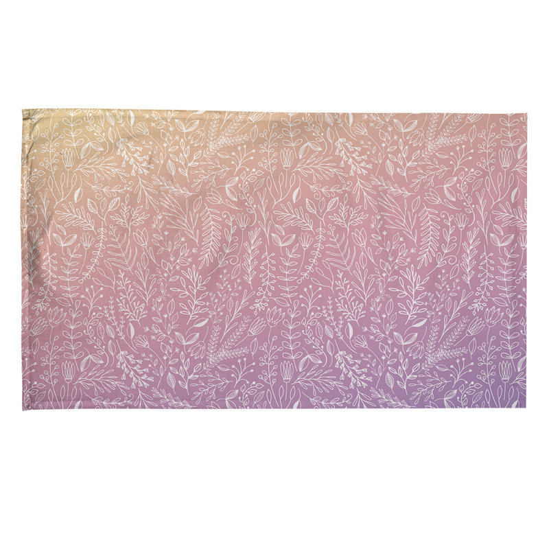 Torchon Mcguigan Ditsy, Polyester sergé, Mauve clair