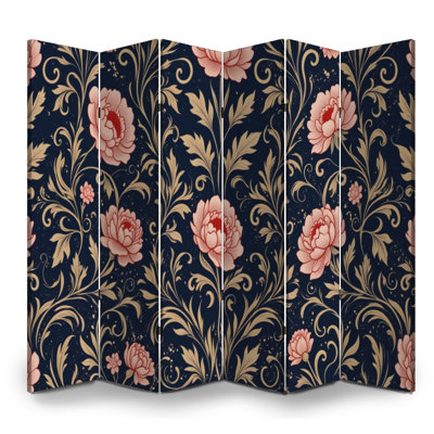 Paravent 6 panneaux à cloison pliable Royal Vintage