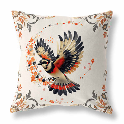 Blaze Bird Indoor/Outdoor Pillow