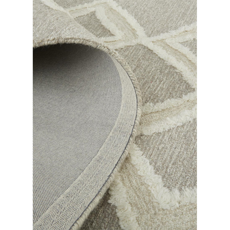 Saint Lucia Wool Geometric Area Rug, Rectangle 8' x 10'