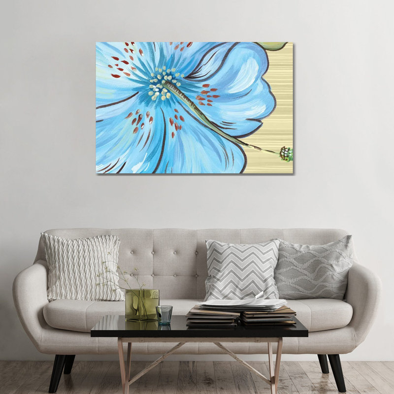 «Vibrant Tropical Bloom» par Ani Del Sol, reproduction d'art, Toile tendue, Aucun mat, H 32 po x l 48 po x 1,5 po