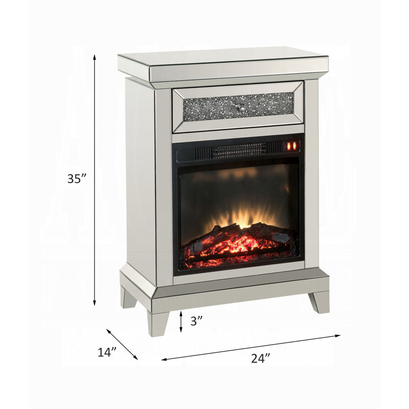 24'' W Electric Fireplace