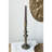 Set of 2 Sculptural Black Iron Candle Holder, S: 3.9x3.9x13.8" L:3.5x3.5x11.2"
