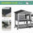 Stoudt Weather Resistant Rabbit Hutch-522696446