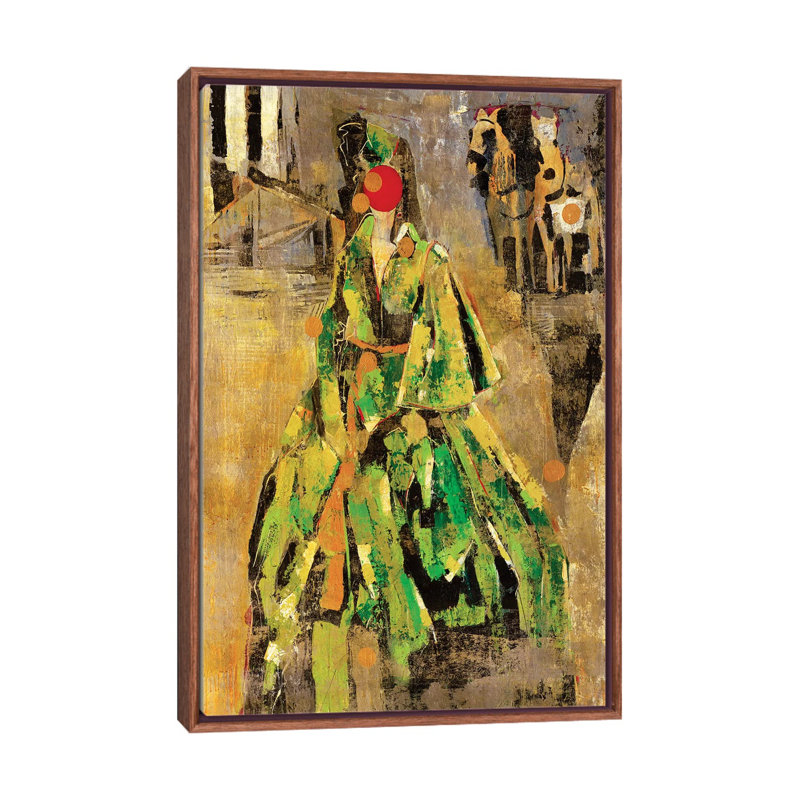 Scarlett - Painting on Canvas, Classic Brown Wood Framed, 152.5 cm H x 101.5 cm W