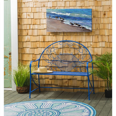 Banc de jardin en métal Crab