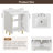 24" Single Bathroom Vanity with Ceramic Sink, Free-standing Vanity with Storage Cabinet-99781182