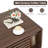 Wooden Mid-Century Coffee Table With Sliding Top, Storage, And Doors, Walnut Finish, 47 Inch | Gift Idea