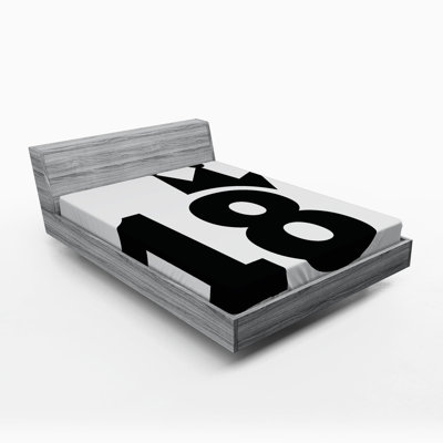 Drap-housse de 18e anniversaire