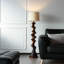 Lampe de salon rétro en bois massif