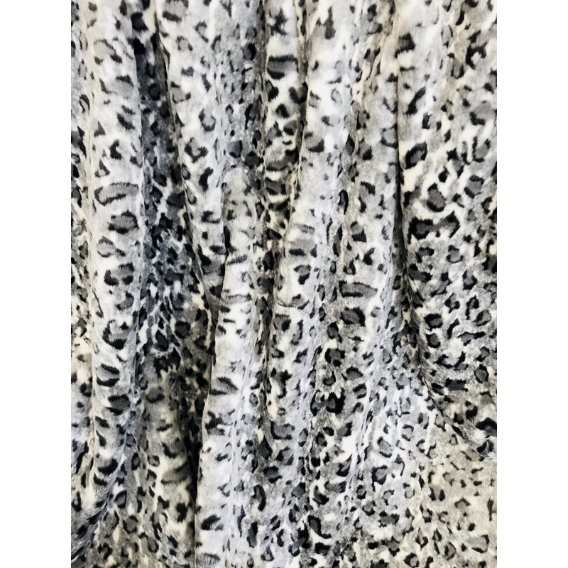 Luxueux léopard des neiges, l 70 po x L 90 po, Couverture