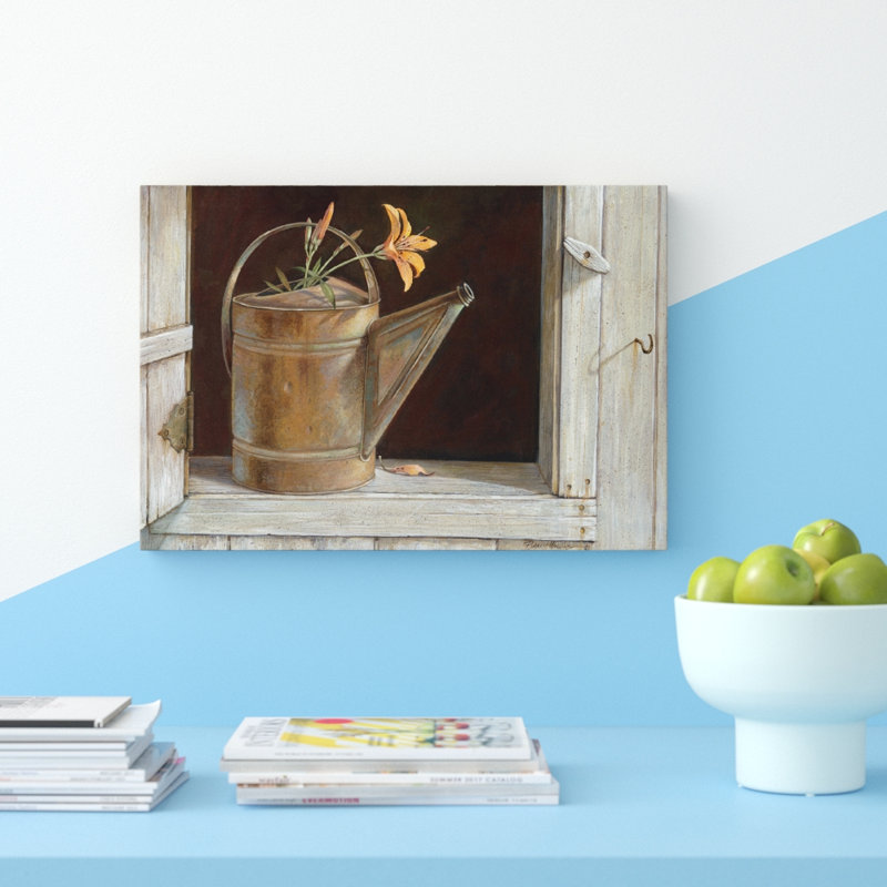 Favorite Watering Can by Ruane Manning - Wrapped Canvas Print, 66.04 cm H x 45.72 cm W x 1.91 cm D