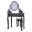 Ensemble de coiffeuse avec tabouret et miroir Advith