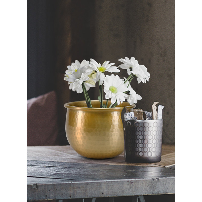 Pot de fleurs d'intérieur en métal Quisha