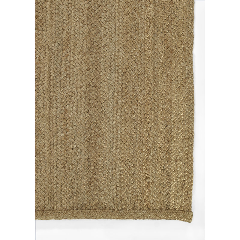 Pure Salt By Momeni Torquay Soumak Machine Weave Jute And Wool Natural Area Rug 6' X 6' Round, Rectangle 5' x 8', Brown