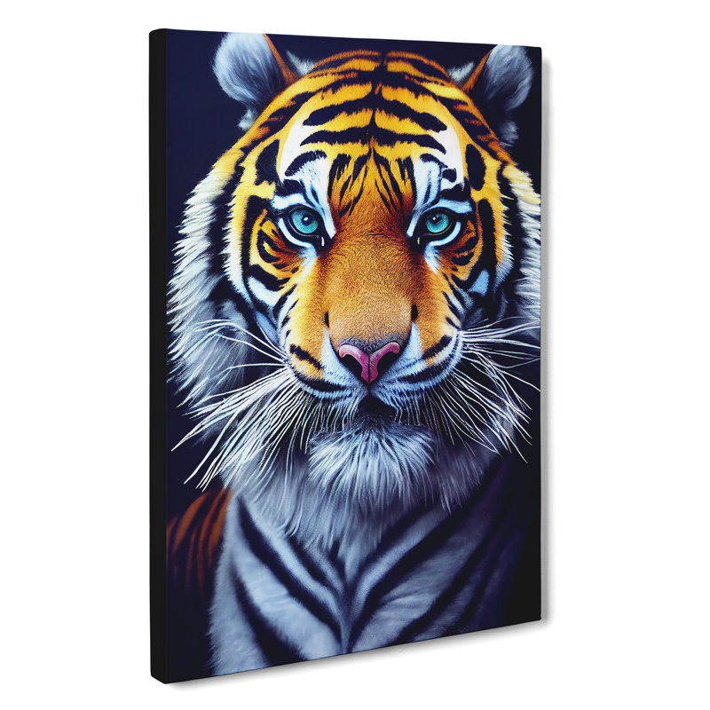 Striking Tiger No.4 - Wrapped Canvas, 76cm H x 35cm W x 3cm D