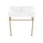 Claire 30" Ceramic Console Sink White Basin-1381591846