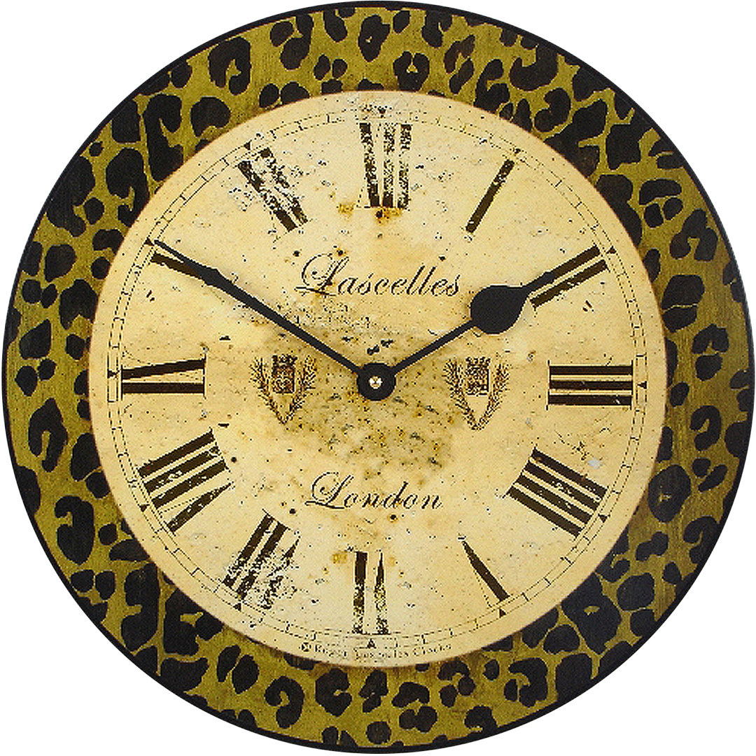 36cm Modern Leopard Wall Clock